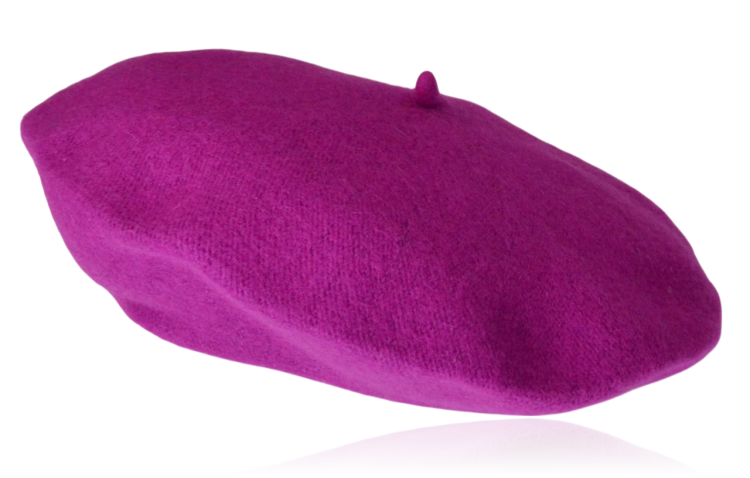 Beret damski z wełną biskupi