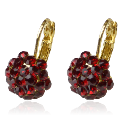 Kolczyki Colibra P8126Au Swarovski Siam 208