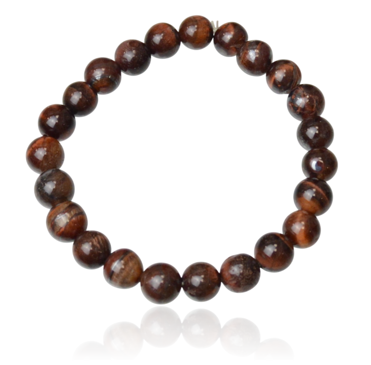 Bransoletka z agatu sokole oko kulki 8mm