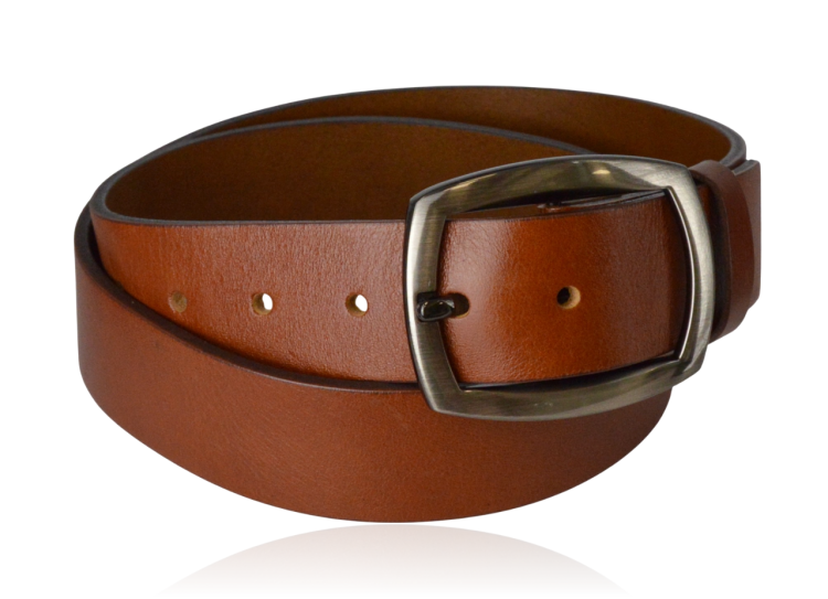 Pasek skórzany szeroki rudy 100 cm