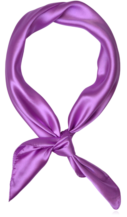 Gładka apaszka z domieszką jedwabiu fioletowa