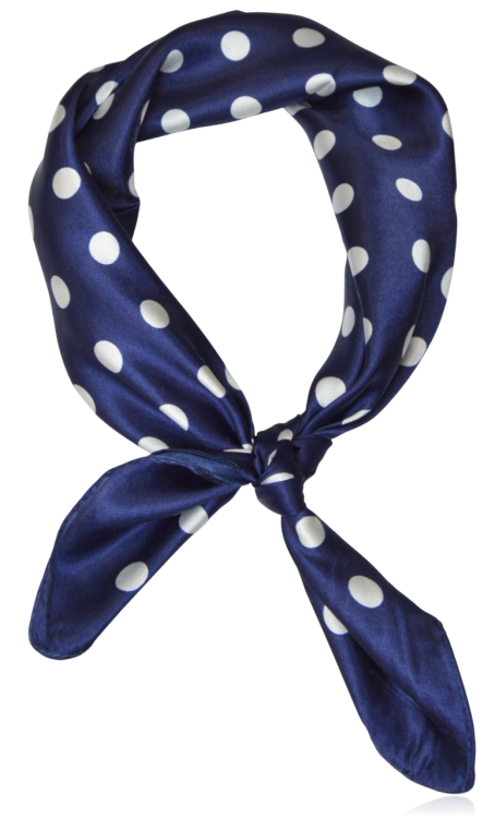 Mała apaszka z domieszką jedwabiu Classic Dots