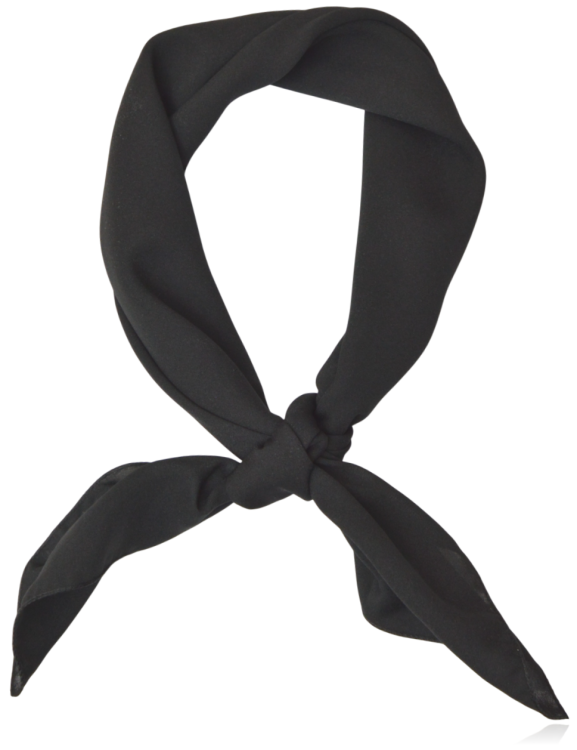 Szyfonowa apaszka 75 cm czarna