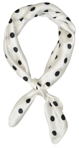 Mała apaszka z domieszką jedwabiu Polka dots