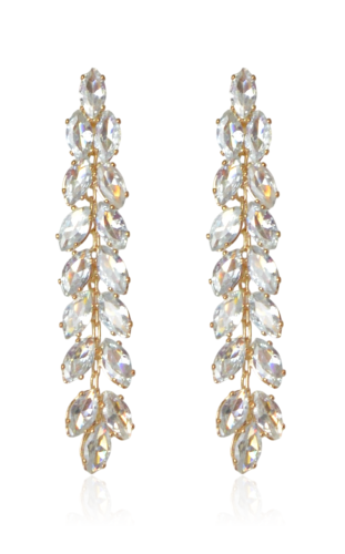 Kolczyki z cyrkonii kubicznej w złotej oprawie