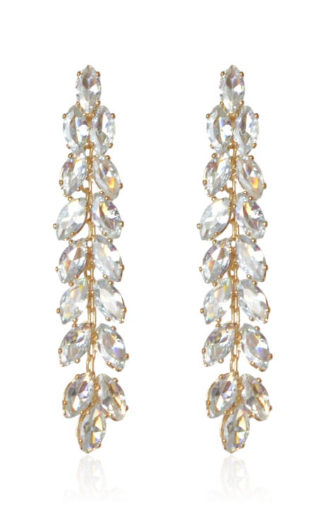 Kolczyki z cyrkonii kubicznej w złotej oprawie