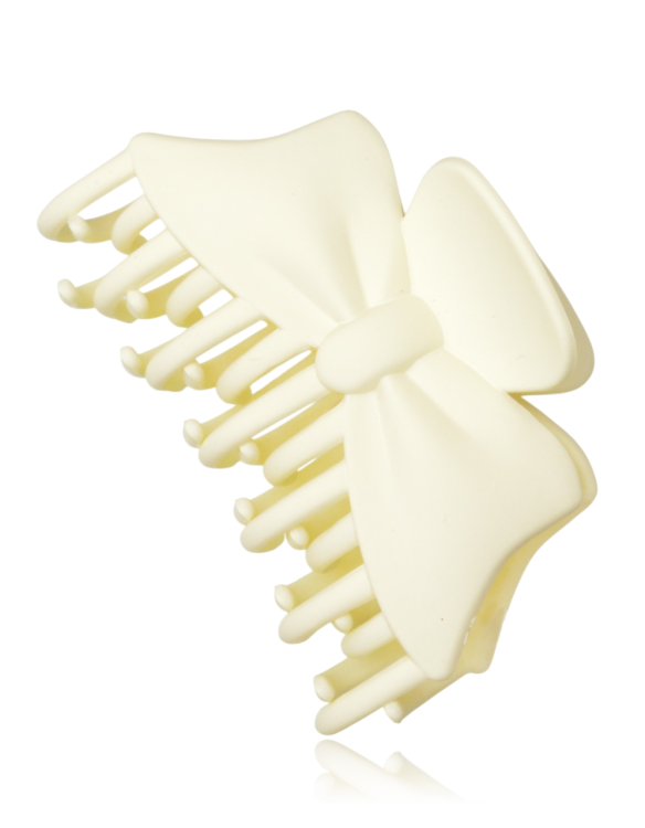 Spinka do włosów kokarda matowa ecru